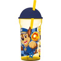 Vaso 460ml Transparente Tapa Alta Paw Patrol Chase